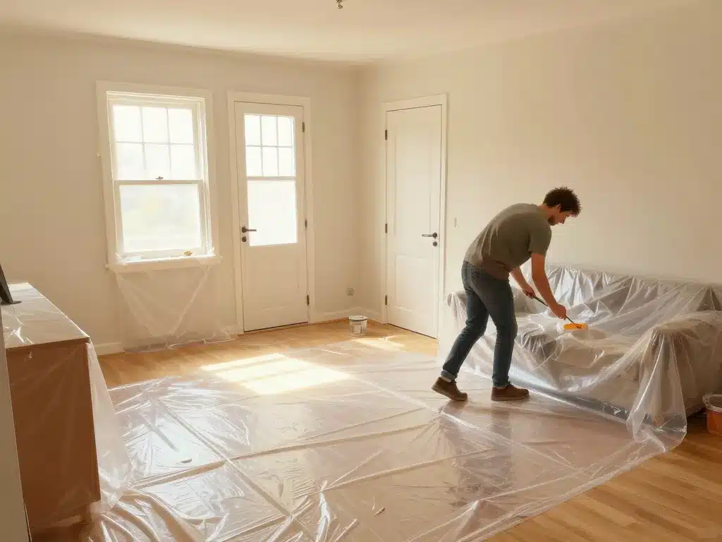 préparation chantier airless deco protection sols mobilier