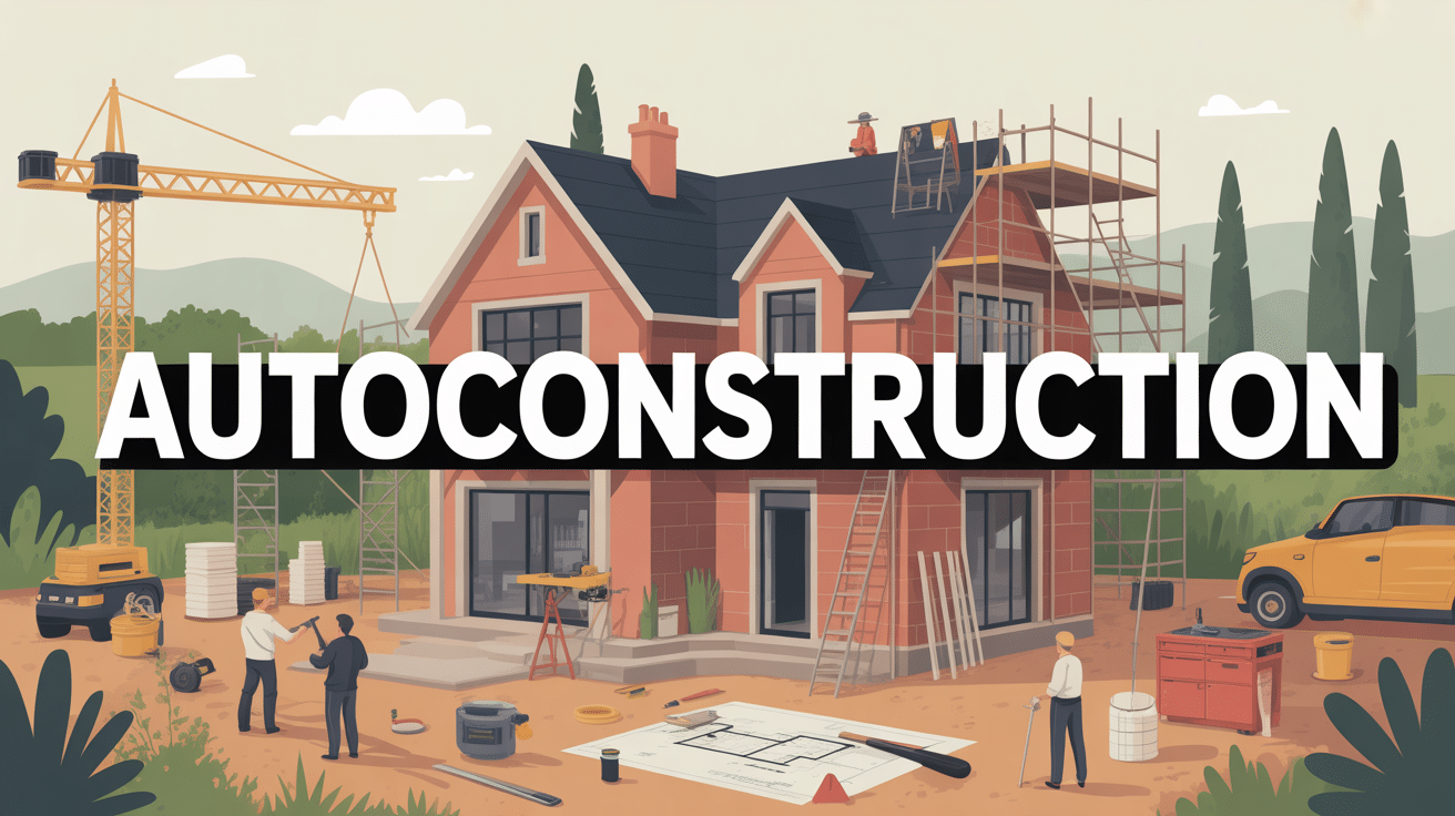 image autoconstruction chantier maison France