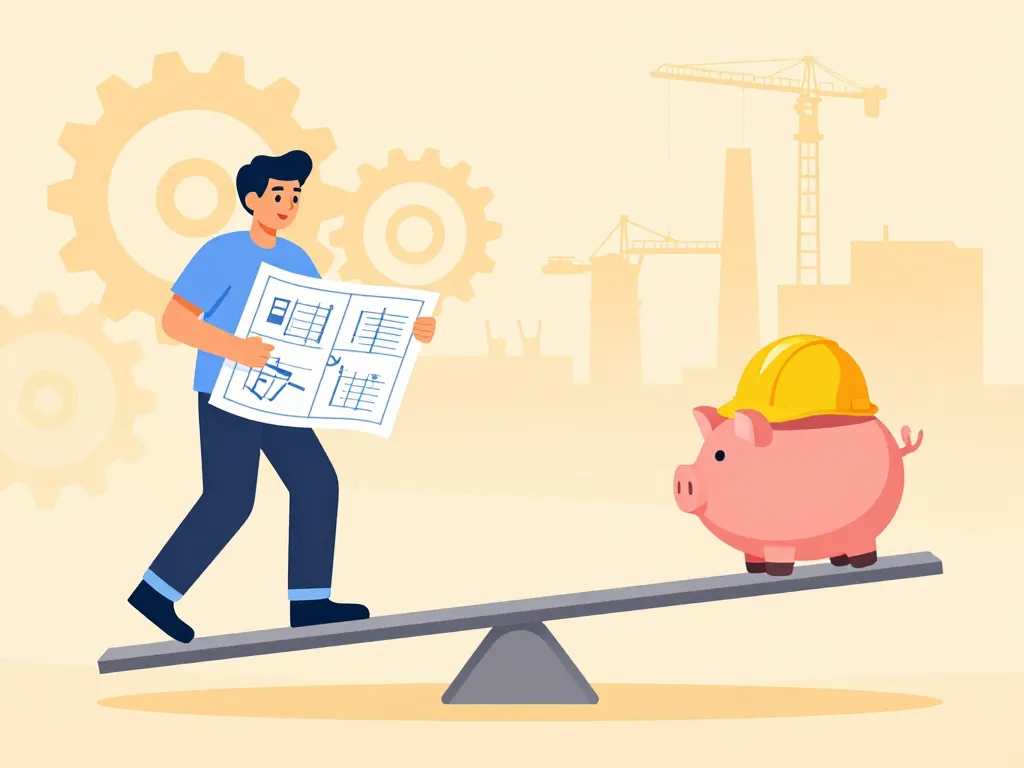 autoconstruction budget compétences assurance illustration