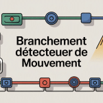 Branchement detecteur de mouvement sur circuit résidentiel sécurisé