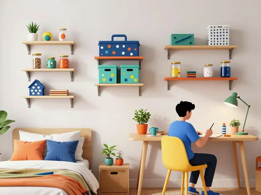 Chambre ado avec créations bricolage utiles et faciles