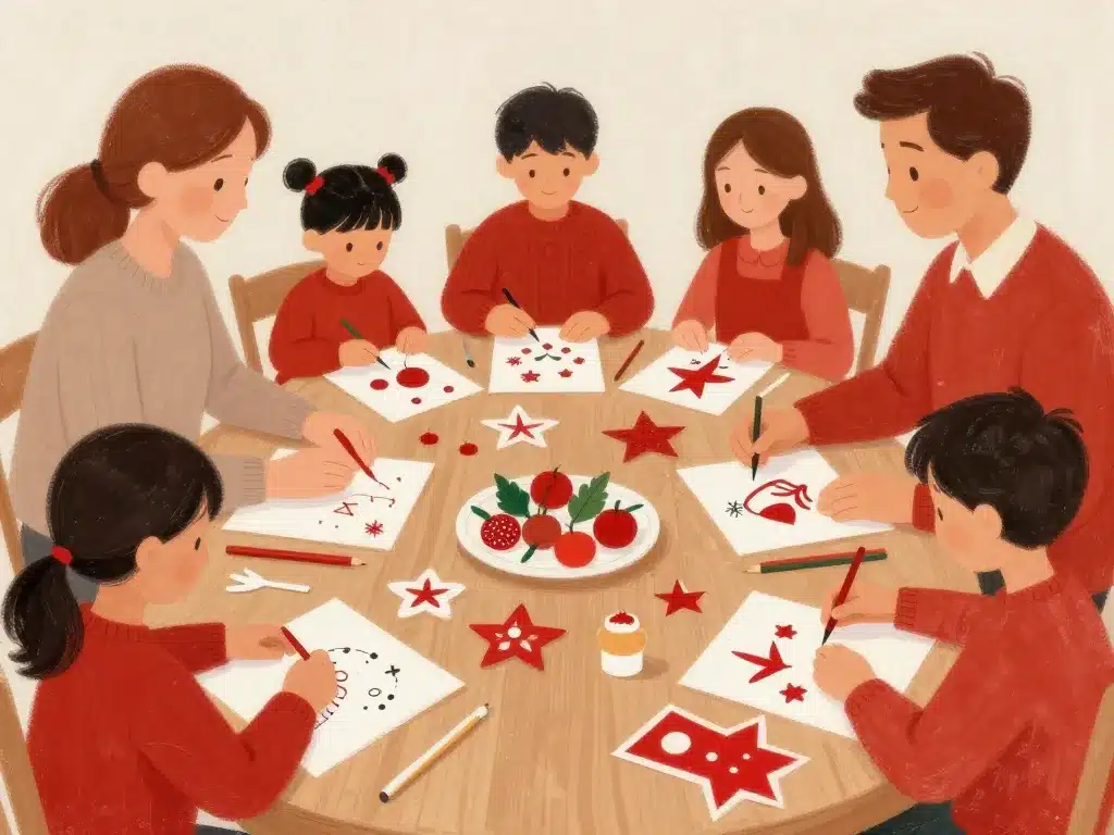 Bricolage noel activités famille enfants adultes