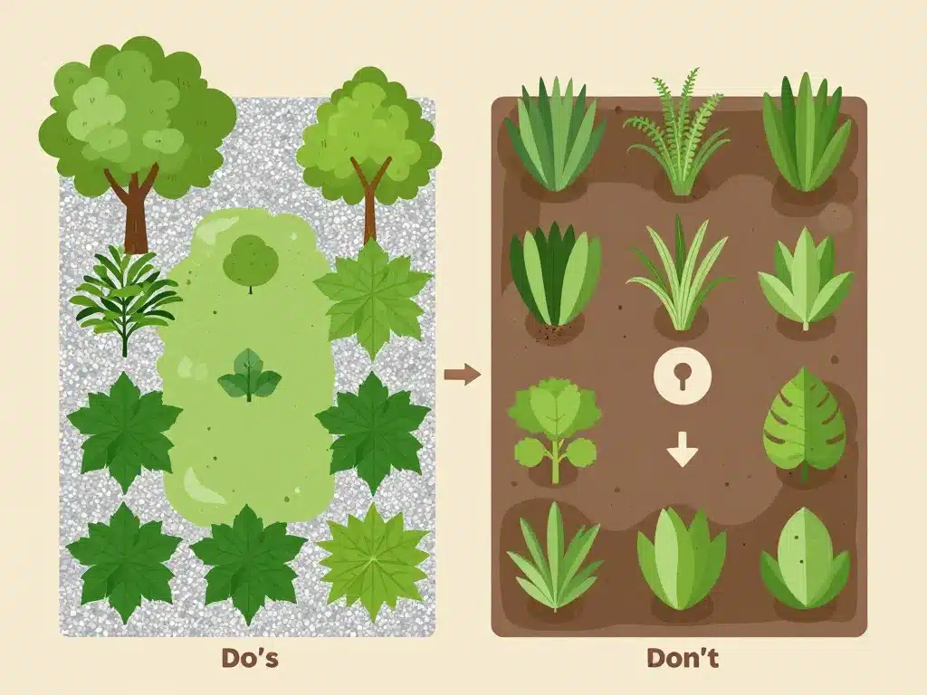 diagramme zones cendre de bois désherbant jardin