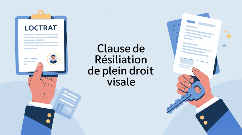 clause de résiliation de plein droit visale illustration bail locatif