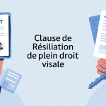 clause de résiliation de plein droit visale illustration bail locatif