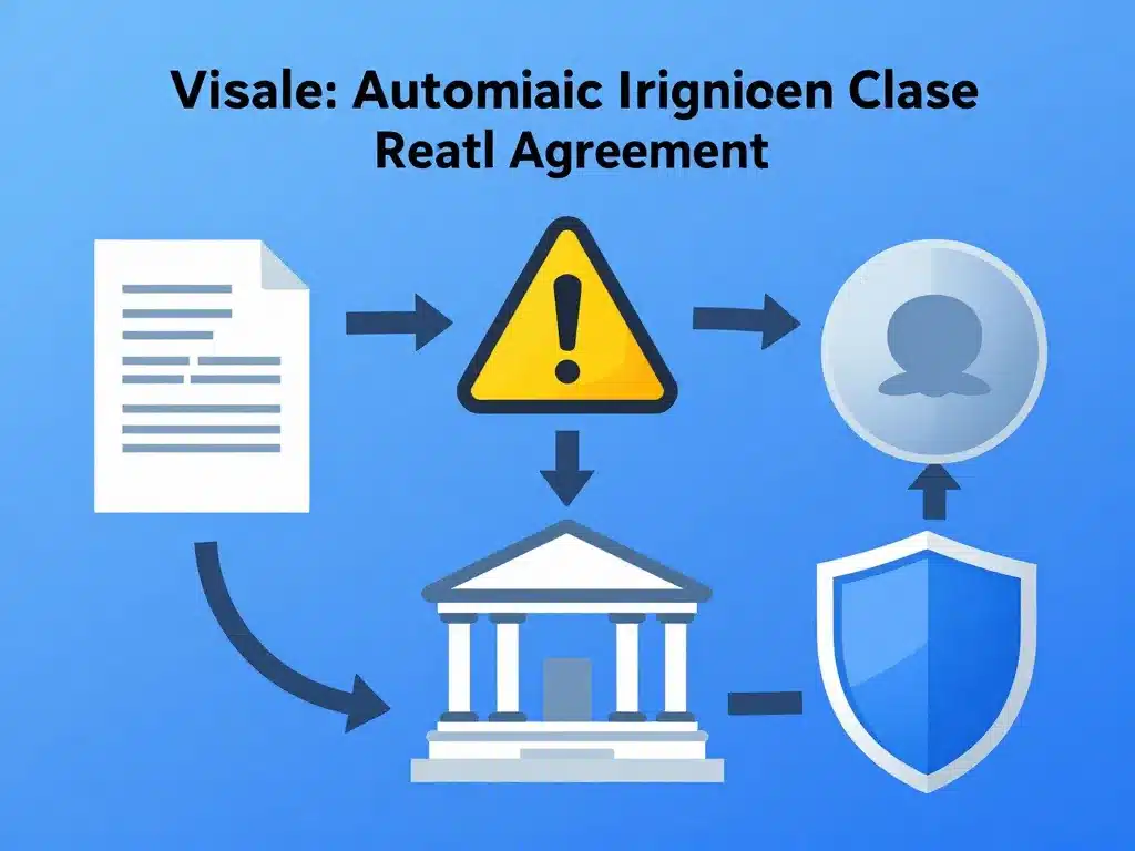 clause de résiliation de plein droit visale procédure garantie schéma