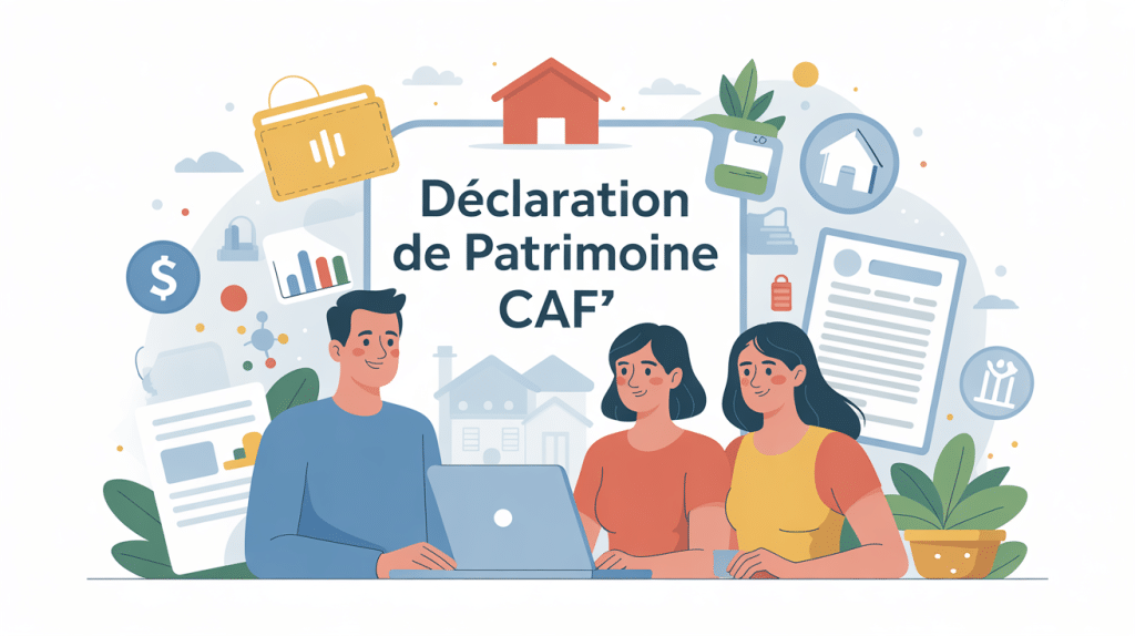 déclaration de patrimoine pour les aides au logement caf famille ordinateur