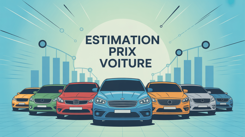 Illustration estimation prix de ma voiture sur podium