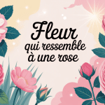 composition de fleurs qui ressemblent à une rose dans un jardin