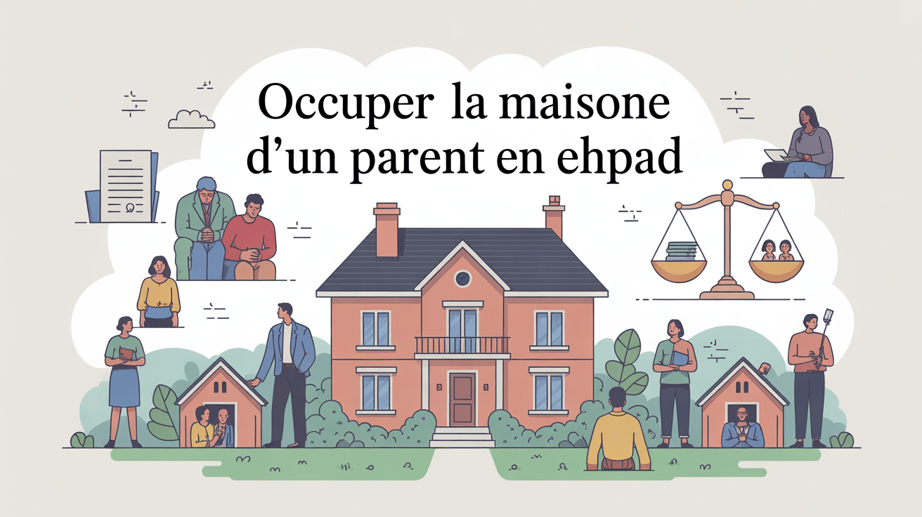 Illustration du dilemme pour habiter la maison d'un parent en EHPAD