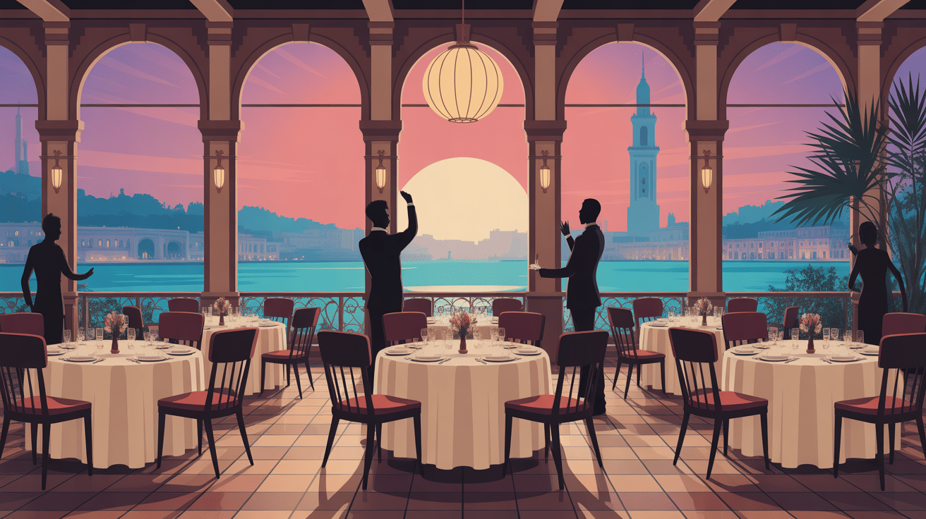 location restaurant alger visuel stylisé restaurant accueillant