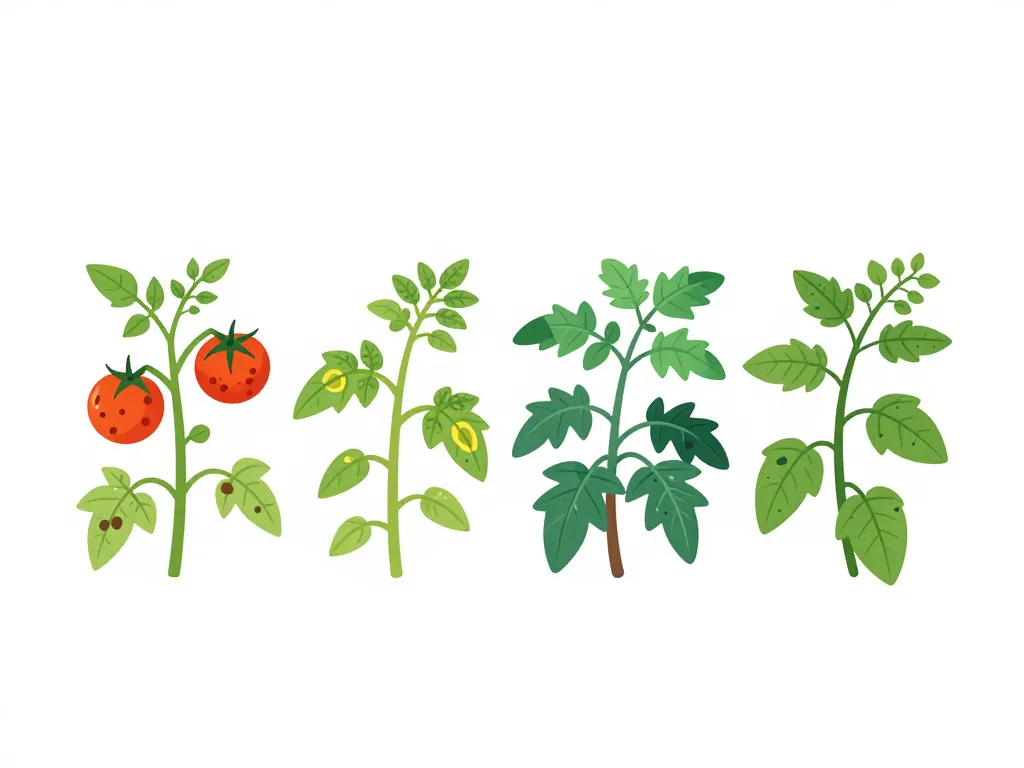 maladies de la tomate photos plants avec taches et symptômes