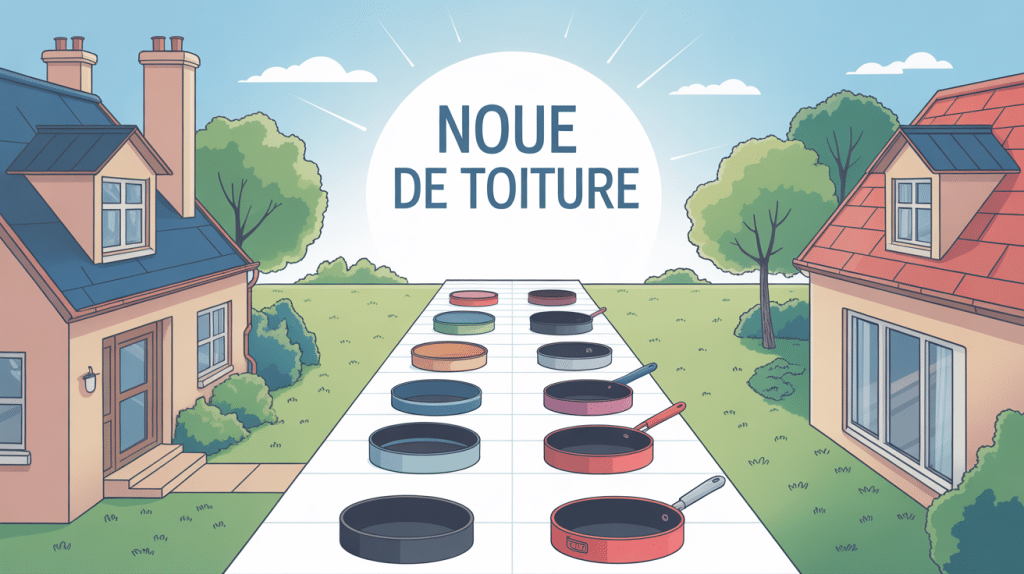 Illustration didactique de noue de toiture schéma technique