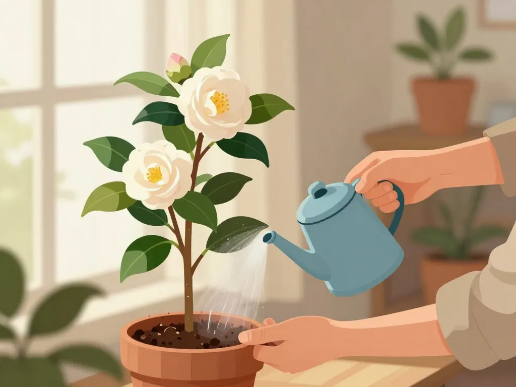 peut on garder un camélia à l'intérieur arrosage brumisation entretien