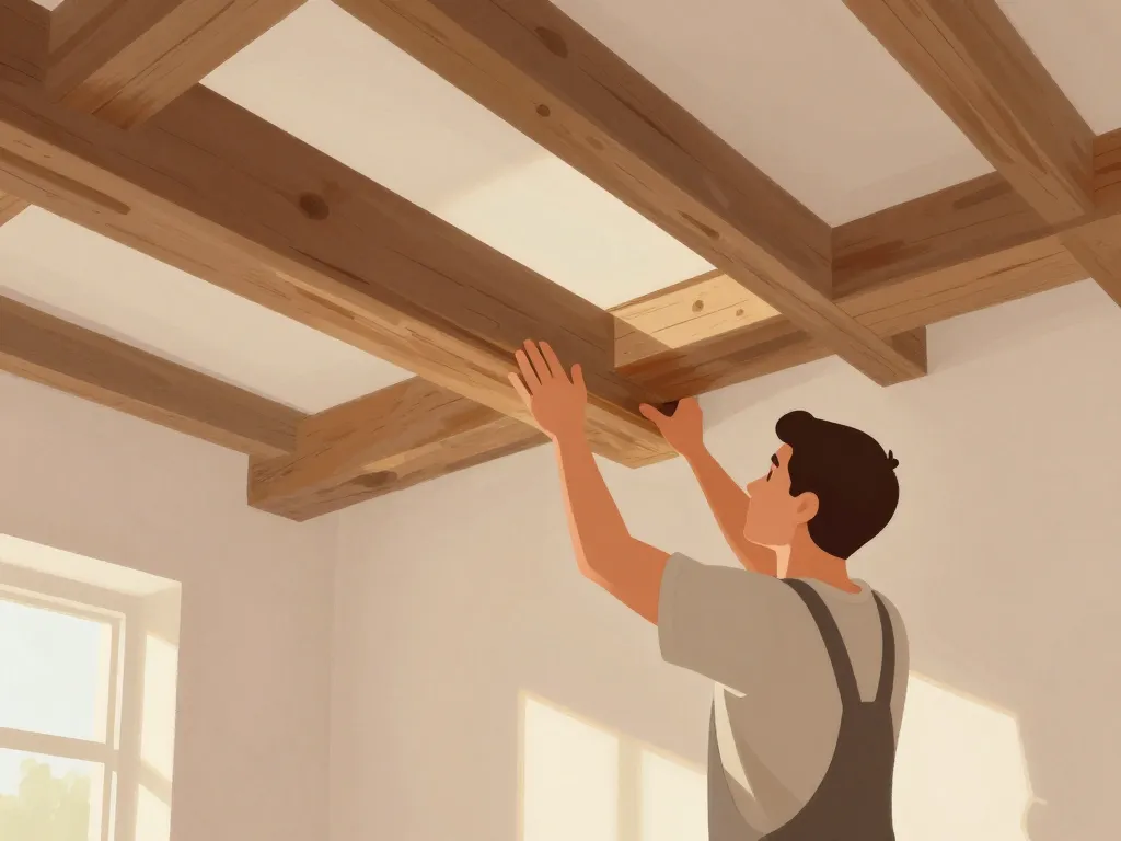 restauration plafond à la française ambiance moderne