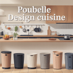 poubelle design cuisine illustration moderne et élégante