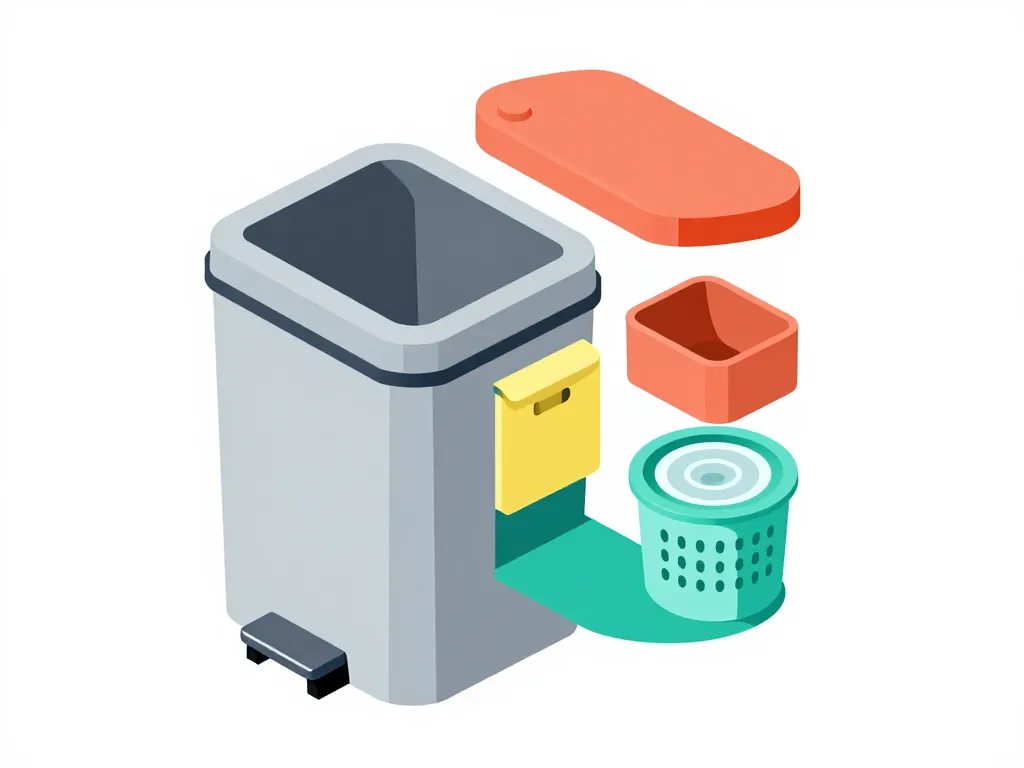 poubelle design schéma mécanismes et options modernes