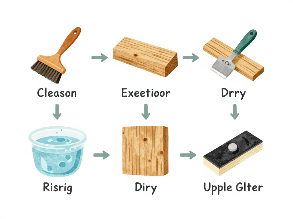 étapes préparation traitement bois extérieur