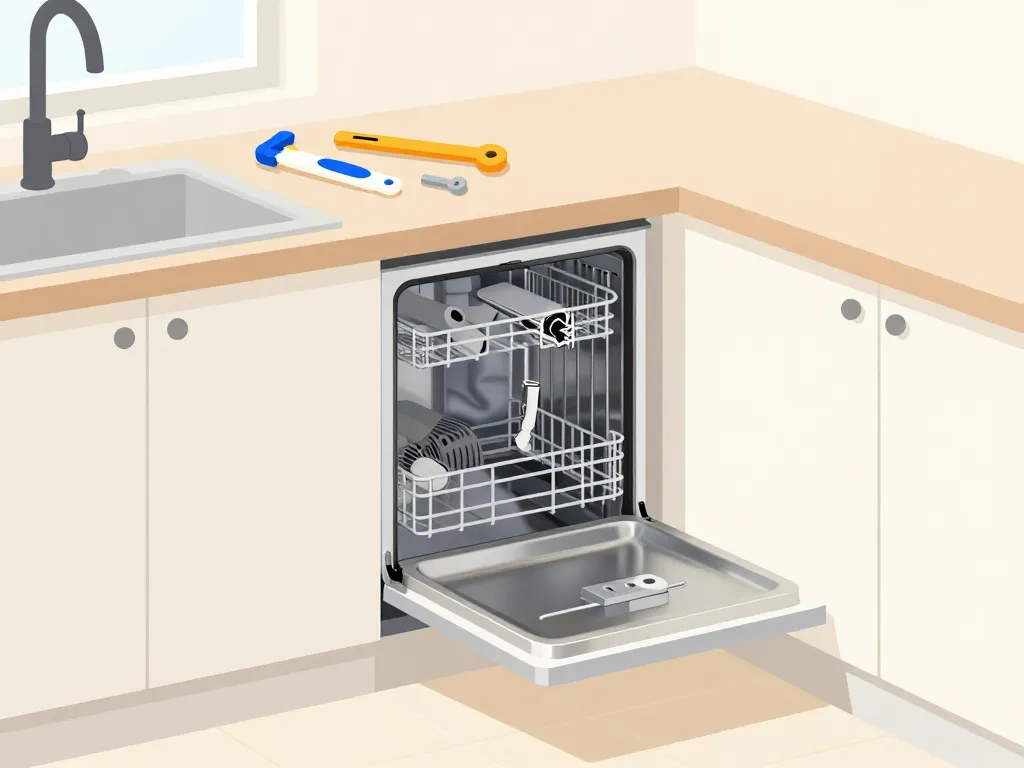 préparer raccordement lave vaisselle cuisine outils