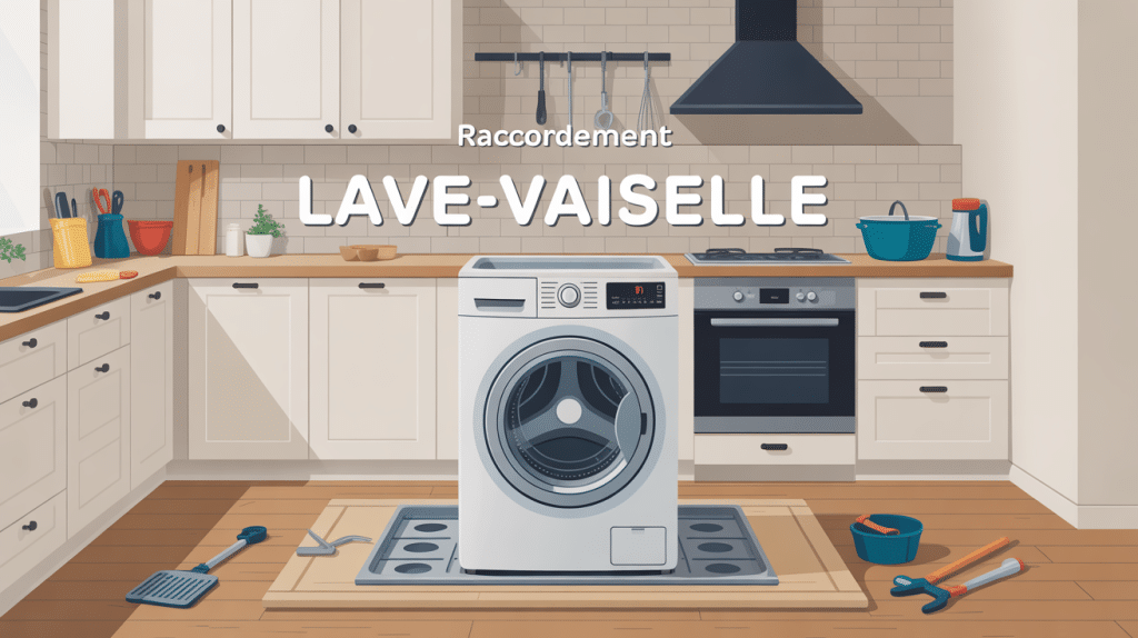 raccordement lave vaisselle illustration cuisine installation