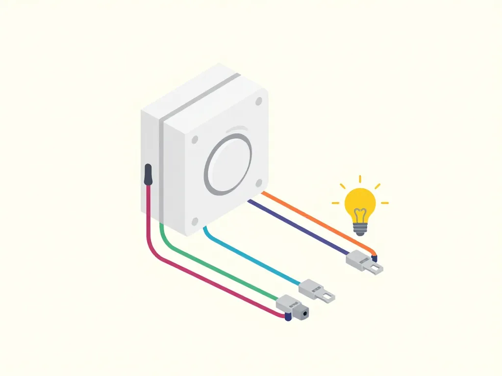 schema d'un detecteur de mouvement branchement lampe
