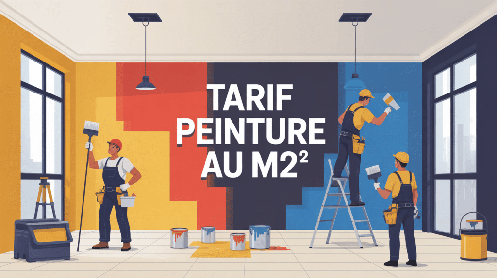 illustration tarif peinture au m2 travaux