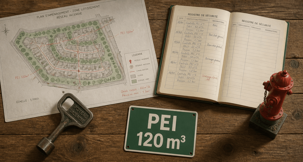 borne incendie réglementation plan urbanisme