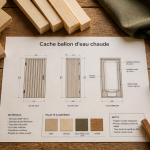 cache ballon d'eau chaude plan technique et matériaux