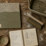 cuvelage mur outils maçonnerie sur établi