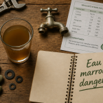 eau marron robinet danger verre analyse