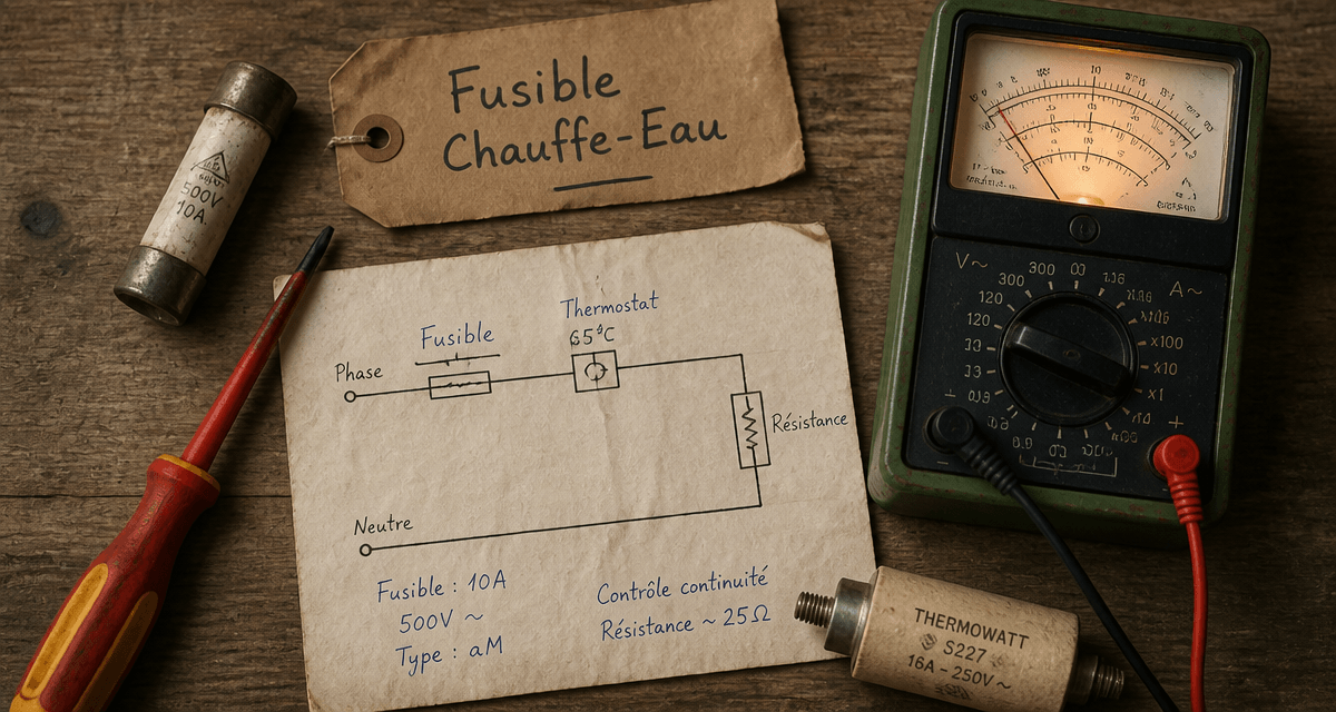 fusible pour chauffe eau outils diagnostic