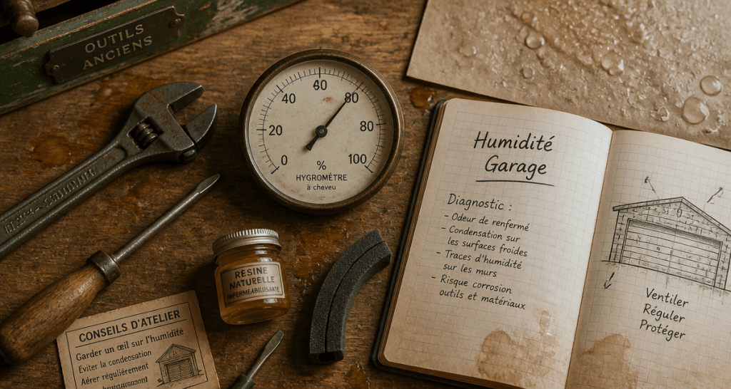 Garage humide hygromètre outils diagnostic