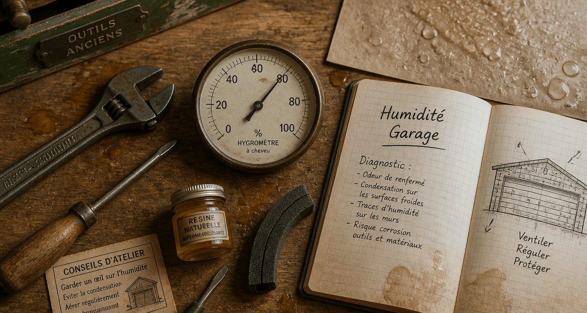 Garage humide hygromètre outils diagnostic