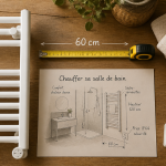 quel radiateur pour salle de bain sur plan de travail bois