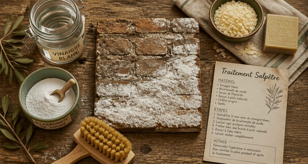 salpêtre remède grand mère sur mur, astuces naturelles
