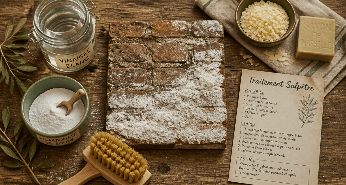 salpêtre remède grand mère sur mur, astuces naturelles