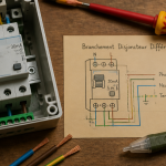 schema branchement disjoncteur différentiel 30ma sur tableau électrique