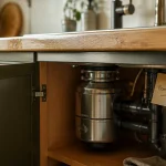 Broyeur pour evier sous l’évier, cuisine moderne inox