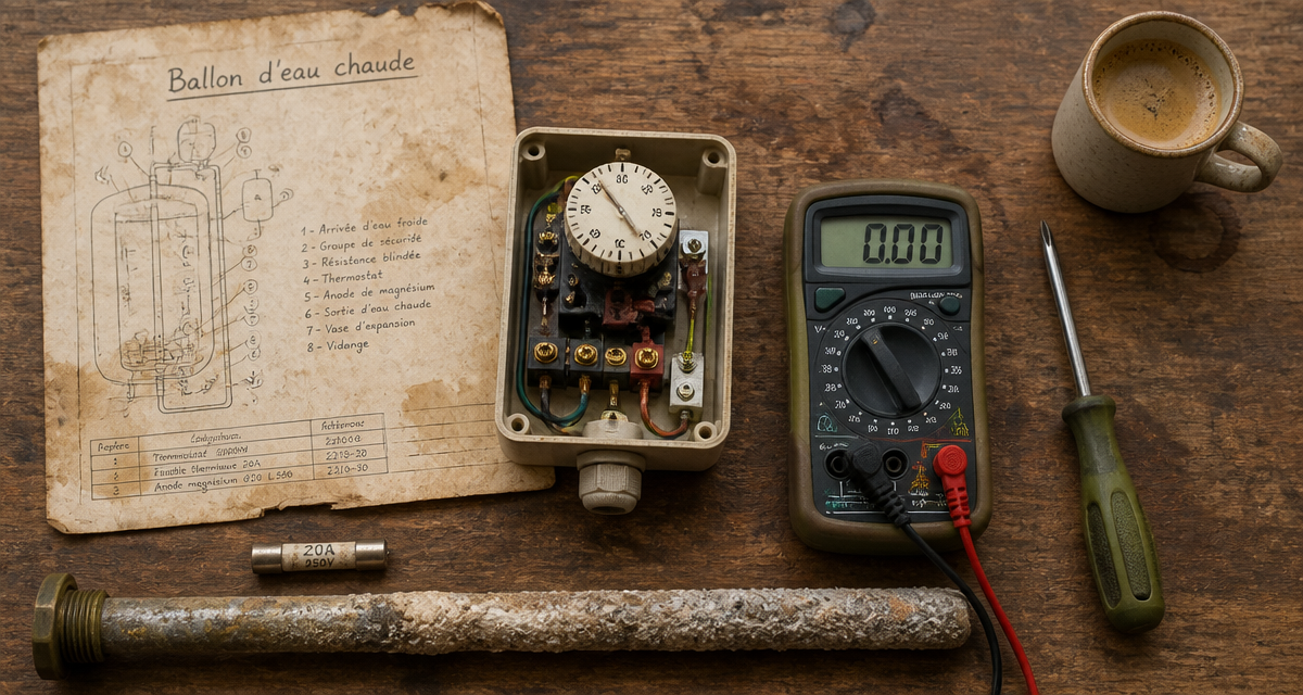 mon ballon d'eau chaude ne chauffe plus, diagnostic visuel