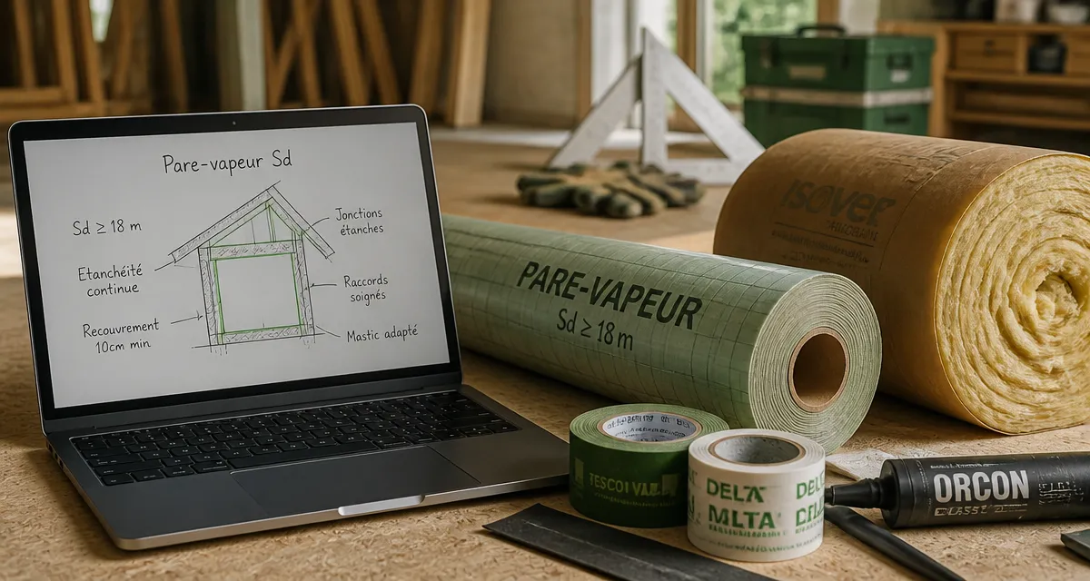 Pare vapeur laine de verre Sd 18m