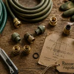 Raccord rapide eau et outils sur établi