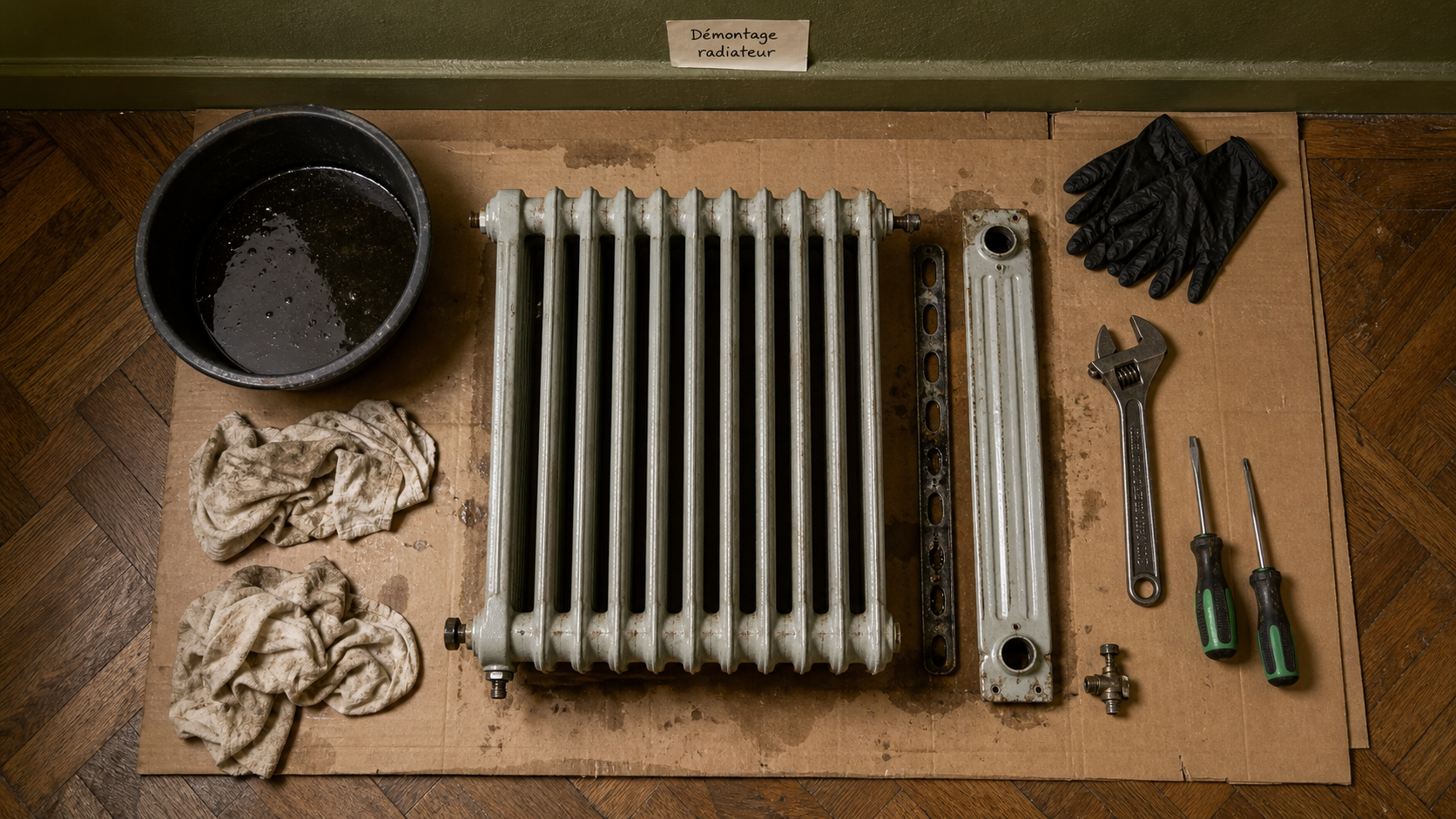 Comment demonter radiateur sans fuite : radiateur à eau démonté