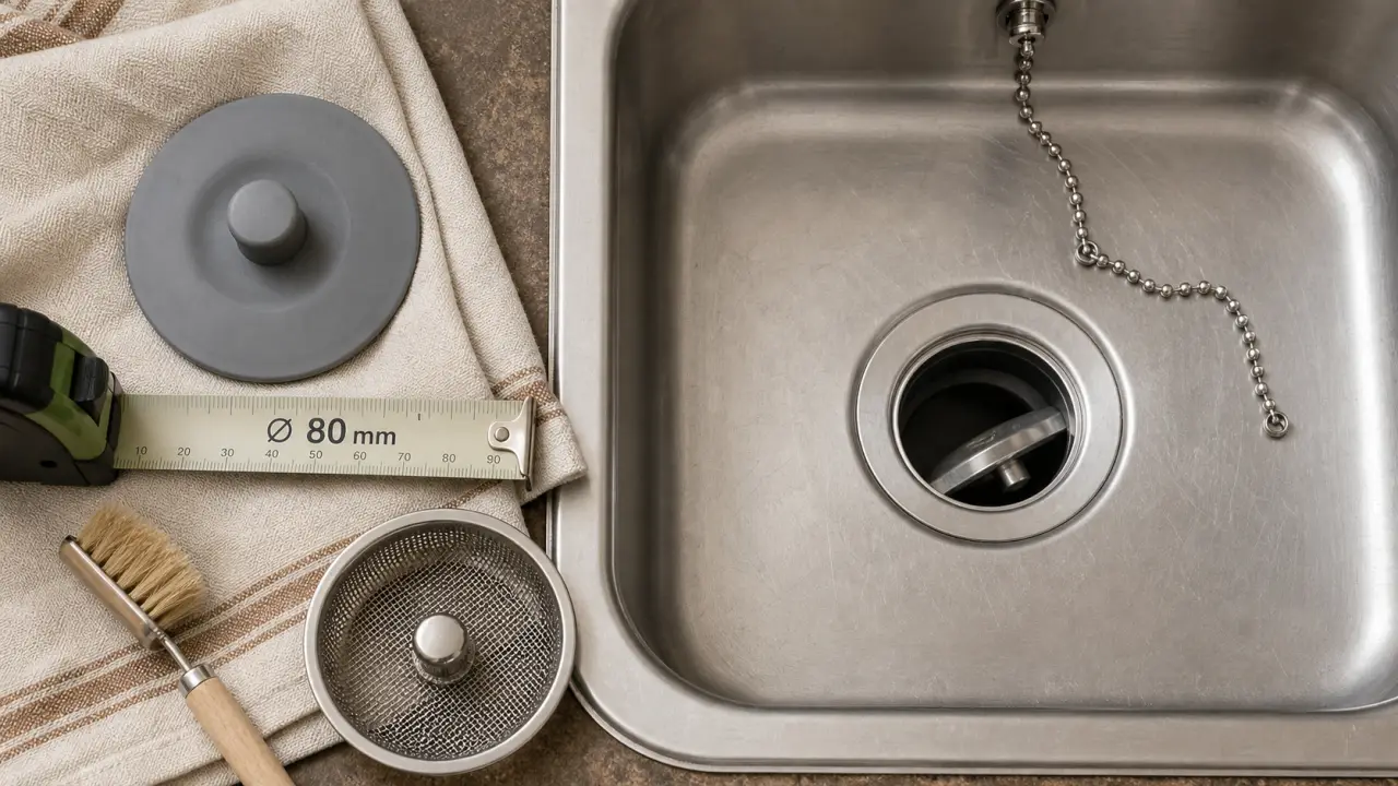 Évier bouchon compatible diamètre 80 mm