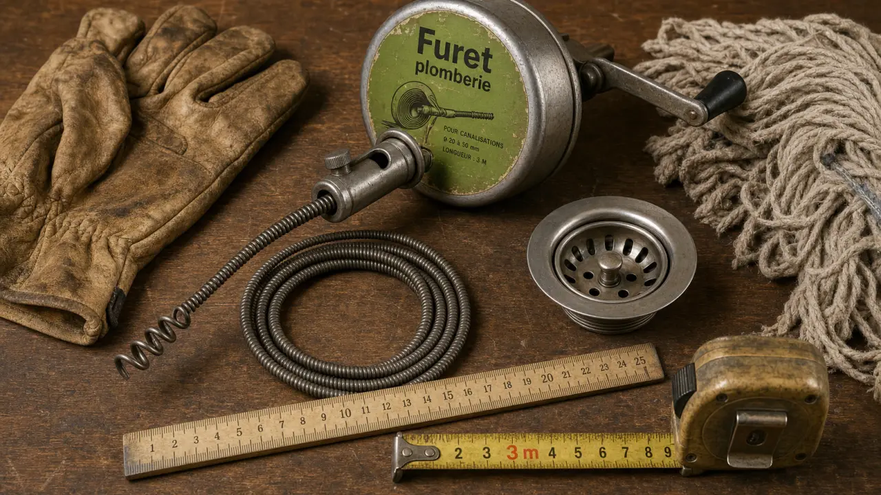 Furet pour déboucher : longueur, diamètre et modèle adaptés