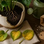Carence jaunissement des feuilles plantes d intérieur : feuilles jaunes et terreau humide