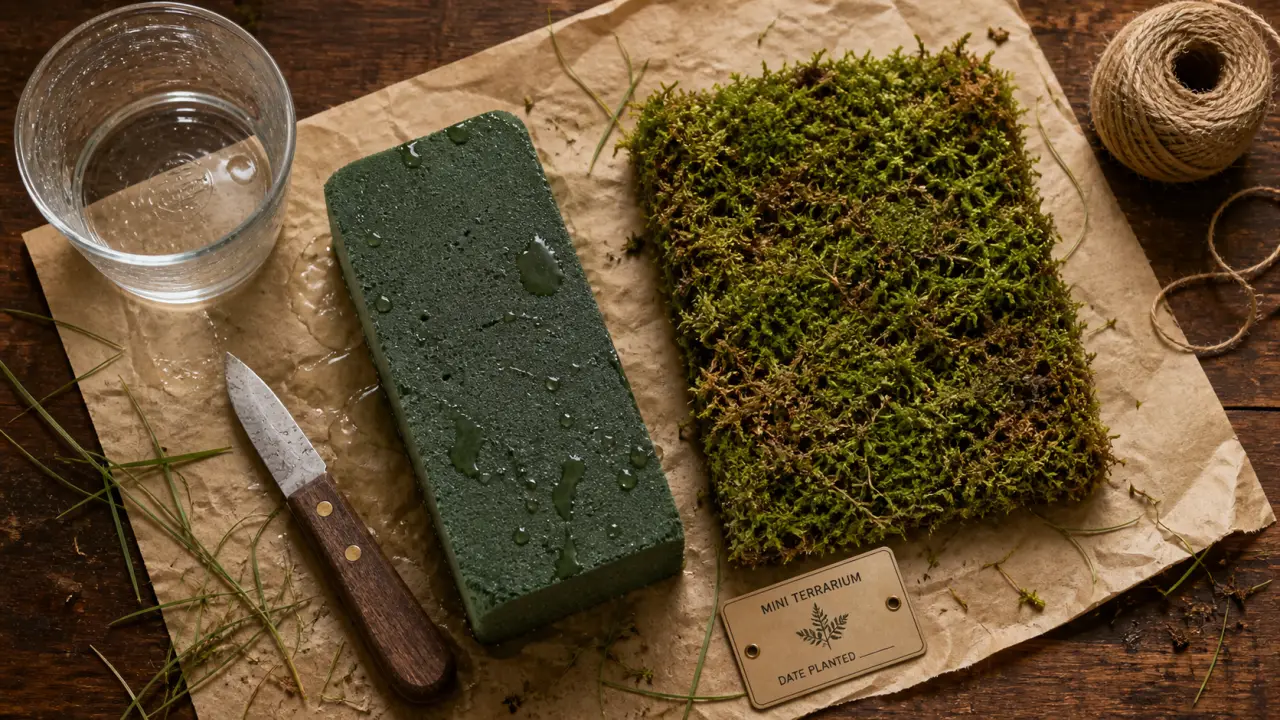 Mousse verte plante : mousse florale et mousse vivante pour terrarium