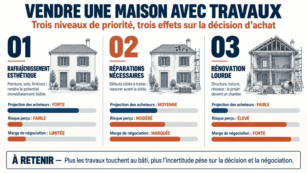 Vendre une maison avec travaux : prioriser les rénovations avant la mise en vente