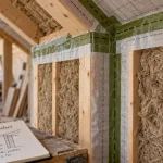 Isolation maison ossature bois : mur avec isolant et pare-vapeur