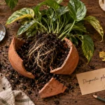 Maladie plante verte : diagnostic avant traitement, plante en pot et racines visibles