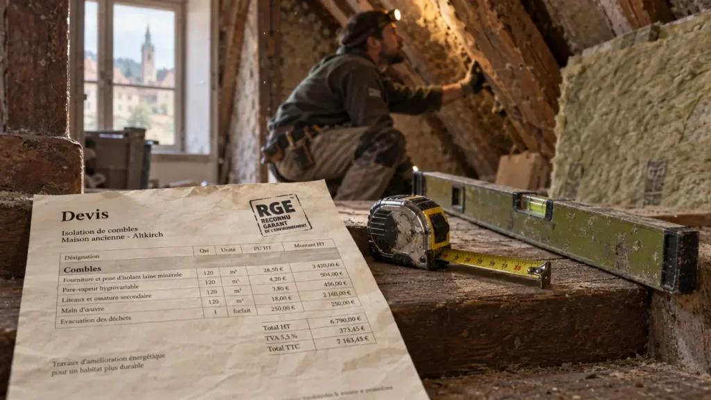 Isolation d’une maison à Altkirch : le devis le moins cher peut cacher les vrais travaux